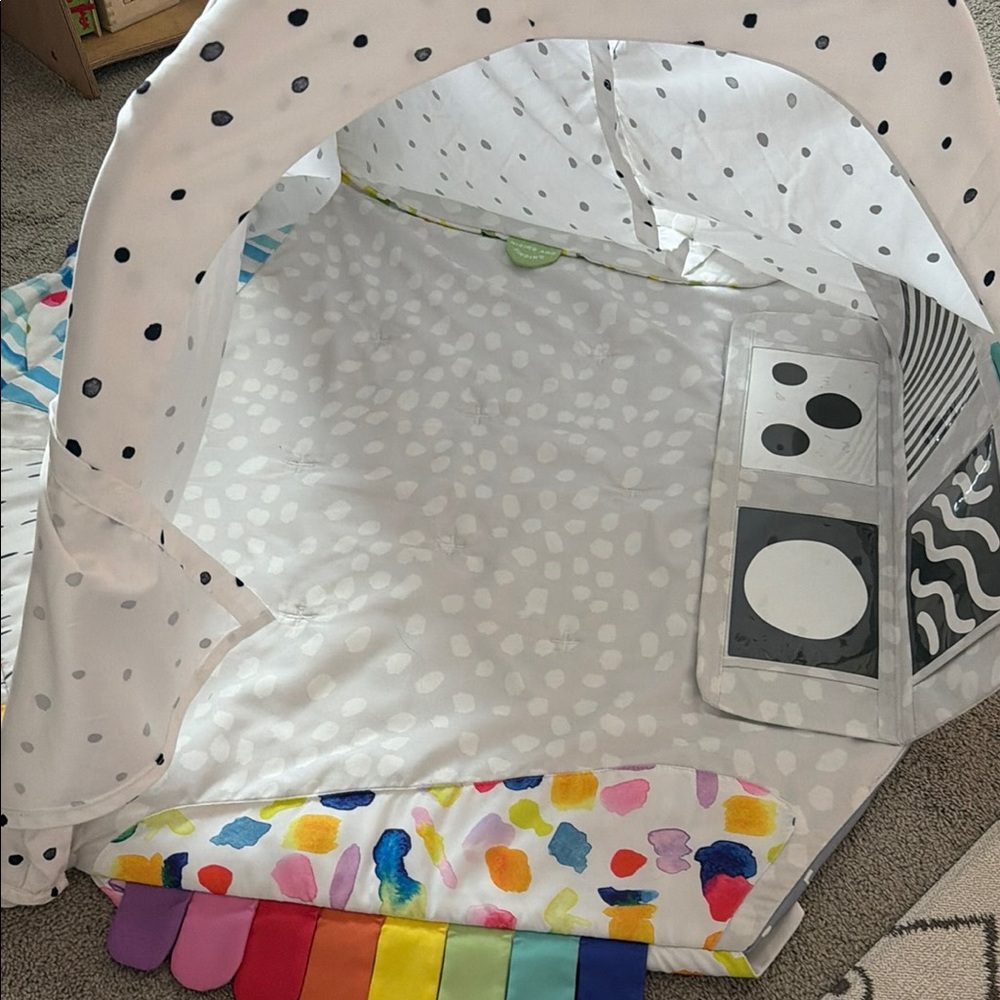 Lovevery Play Gym Mat with Rainbow Piano Keys and Canopy